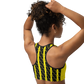 Night Prowler Black and Yellow Sports bra