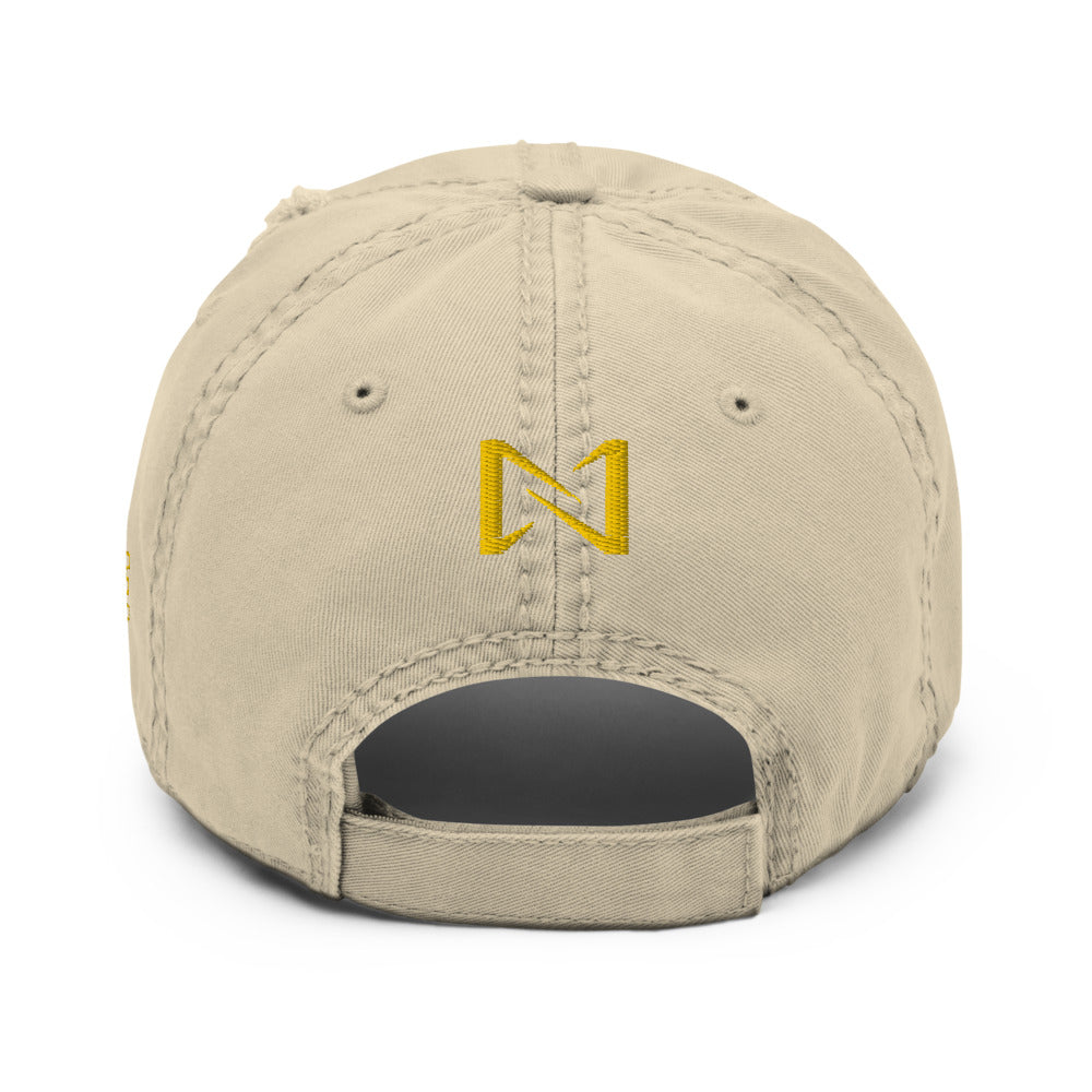 Night Prowler Apparel Mens Khaki Logo Distressed hat