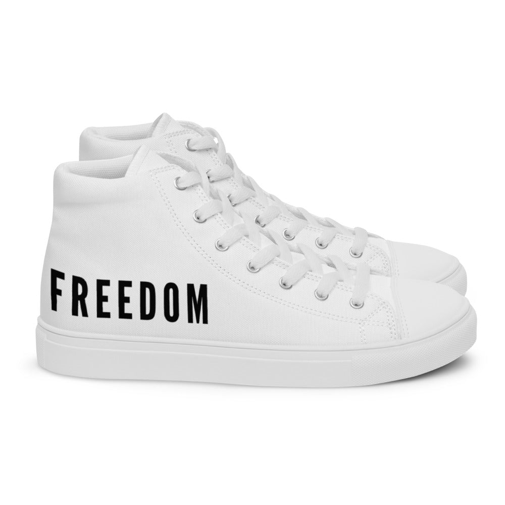 Freedom Men’s High Top Canvas Shoes
