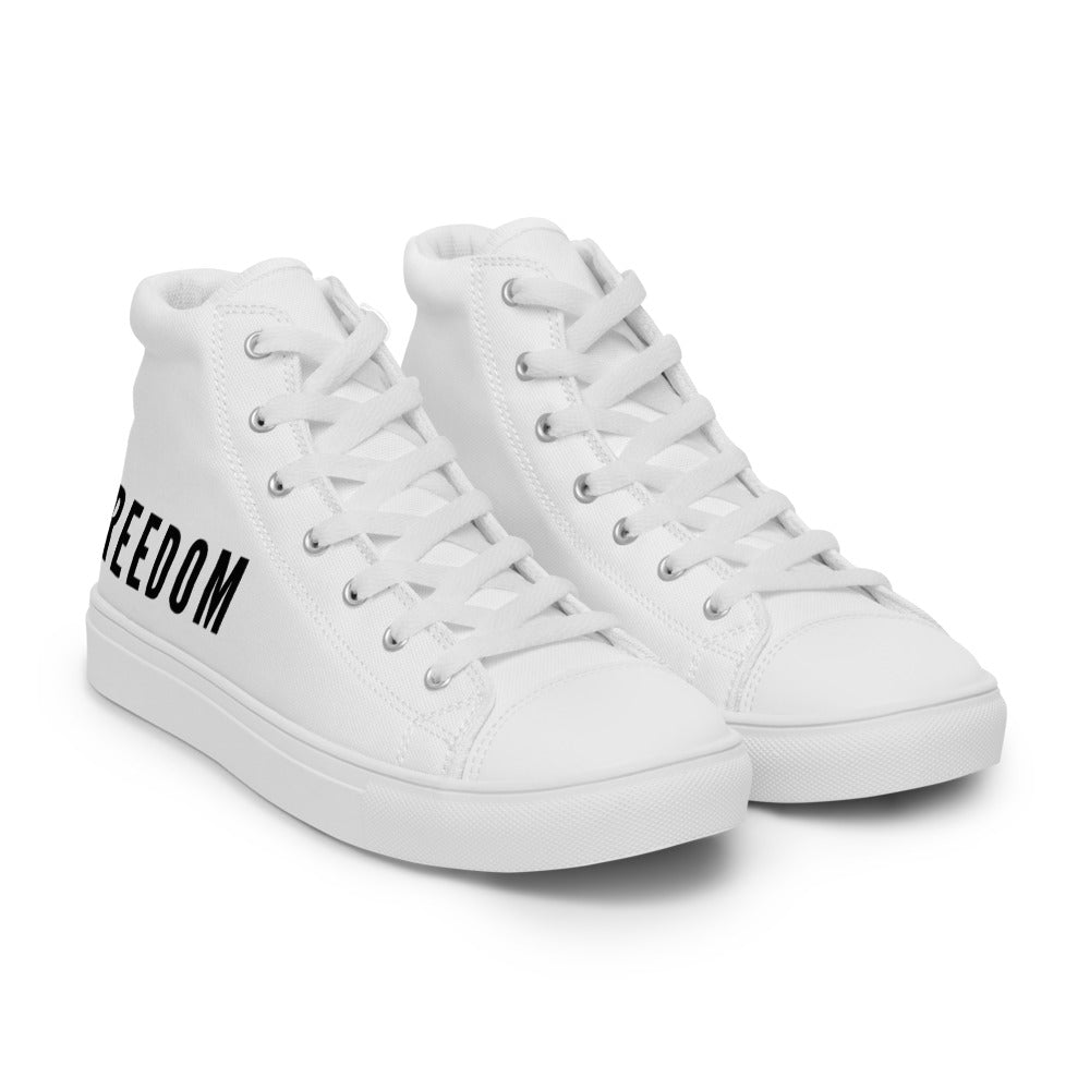 Freedom Men’s High Top Canvas Shoes